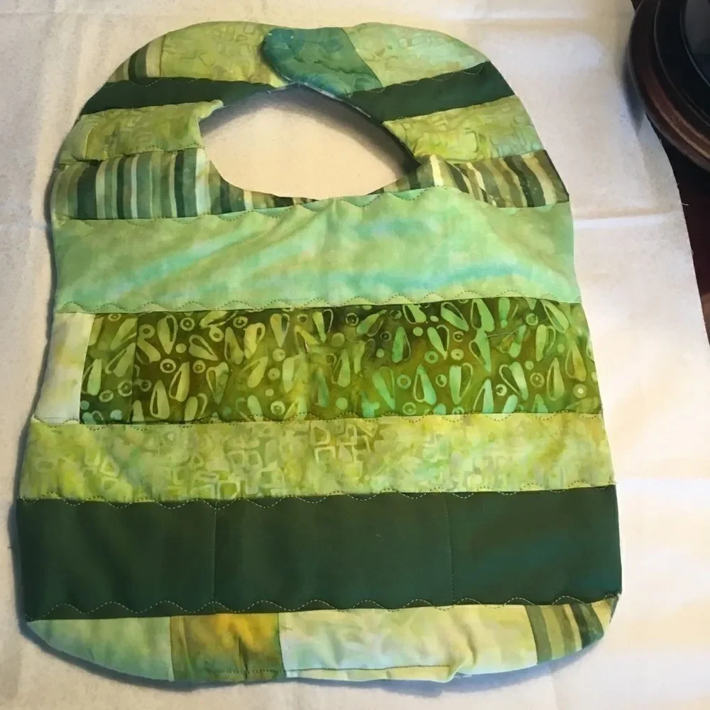 3/$25 or $12 ea. NWT Handmade Reversible Quilted Baby Bib. 3/$25.